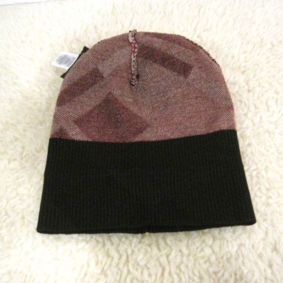 Rachel Zoe Tartan Check Knit Beanie With Pom Pom - Picture 8 of 8